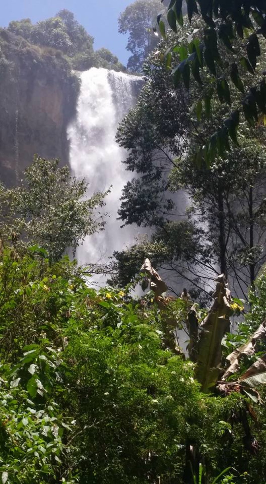 A waterfall at Sipi